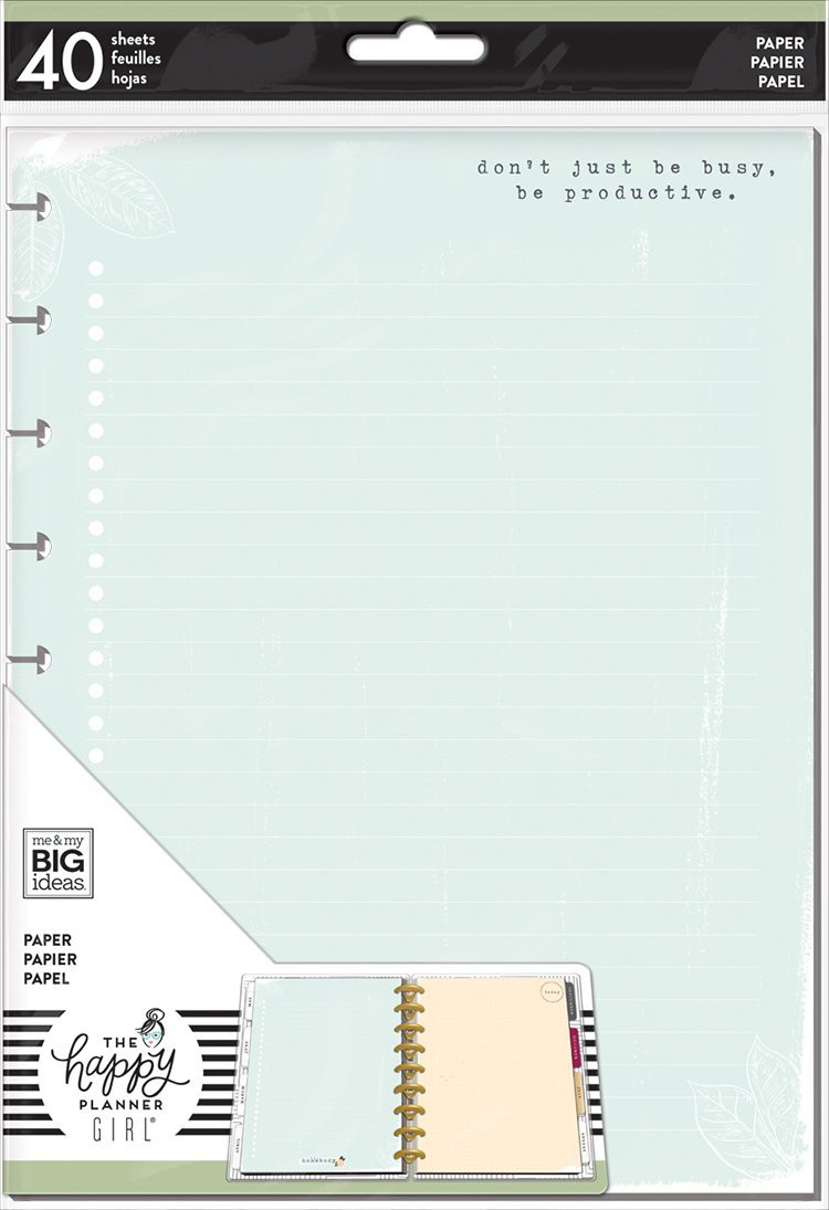 The Happy Planner Me and My Big Ideas Classic Refill Note Paper