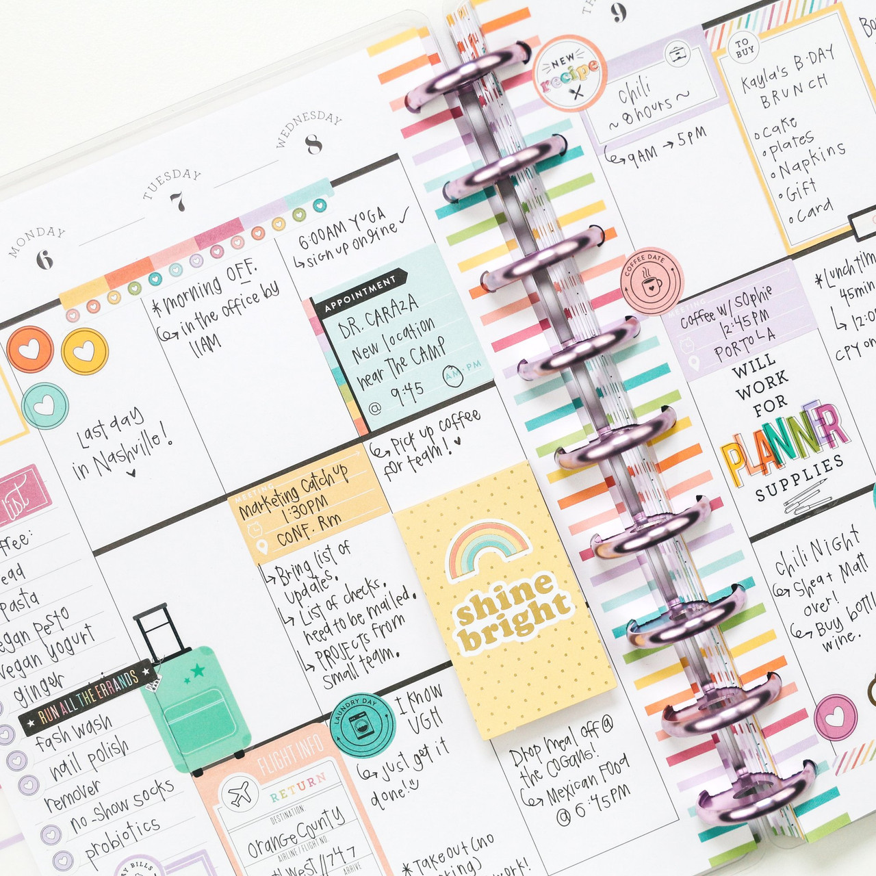 The Happy Planner Stickers Planner Babe Classic 1164 Pieces