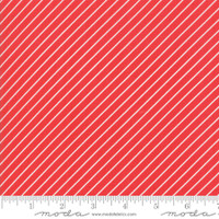 Moda Fabric - Early Bird - Bonnie & Camille - Stripe Red #55196 11