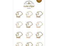 Doodlebug - Cute Clips - Puppies - Set of 12 