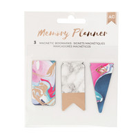 American Crafts - Memory Planner Collection - Marble Crush - Magnet Bookmarks