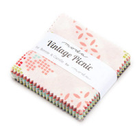 Moda Fabric Precuts Mini Charm Pack - Vintage Picnic Bonnie and Camille
