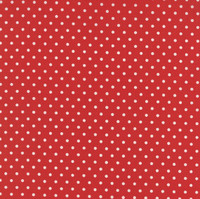 25cm Moda Fabric - Bread N Butter - by American Jane Patterns, Sandy Klop for Moda Fabrics - Red Polka Dot #21697-24 