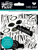 Illustrated Faith - Faith>Fear Paper Pieces Die-Cuts - Ephemera Shapes, Tabs & Words