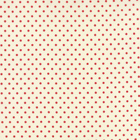 25cm Moda Fabric - Bread N Butter - by American Jane Patterns, Sandy Klop for Moda Fabrics - Red Polka Dot #21697-17