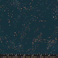 Moda Fabric - Ruby Star Society - Speckled Metallic Teal Navy #RS5027 55M