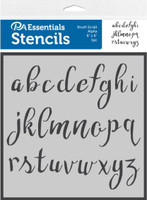 Paper Accents - Bullet Journaling Stencils - Brush Script Alpha