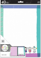 The Happy Planner - Me and My Big Ideas - Big Filler Paper - Stick Girls Happy Plans (Dot Grid)