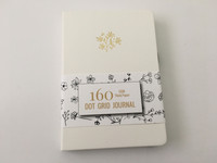 Buke Stationery - Hardcover Dot Grid Journal Notebook - 160GSM Thick Pages - White Floral