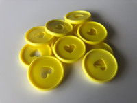 Plastic Planner Discs - Medium (35mm) - Yellow - Set of 11