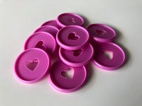 Plastic Planner Discs - Medium (35mm) - Purple - Set of 11