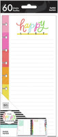 The Happy Planner - Me and My Big Ideas - Happy List Half Sheet Filler Paper (Dot Grid, Lined)