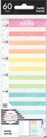 The Happy Planner - Me and My Big Ideas - Mini Refill Note Paper - Half Sheet - Color Stripe (Dot Lined, Color Blocked) 