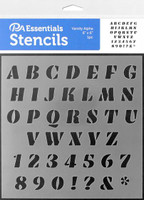 Paper Accents - Bullet Journaling Stencils - Varsity Alpha