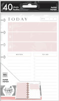 The Happy Planner - Me and My Big Ideas - Mini Refill Note Paper - Full Sheet - Minimalist - Daily Schedule & To Dos