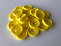 Plastic Planner Discs - Small (23mm) - Yellow - Set of 11