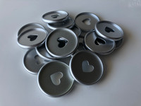 Plastic Planner Discs - Medium (35mm) - Matte Silver - Set of 11
