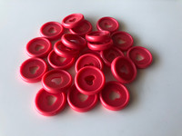 Plastic Planner Discs - Small (23mm) - Red - Set of 11