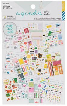 The Paper Studio - A5 Sticker Book - All Seasons Foil Stickers