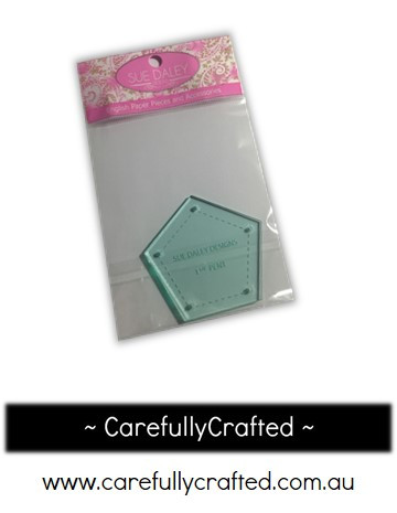 sue daley english paper piecing 1 1 4 inch pentagon template