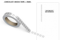 Sunshine Sticker Co - Washi Tape - Square Checklist (5mm) - White Background 