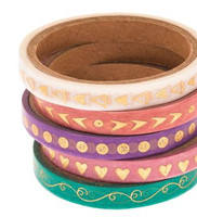 The Paper Studio - Pink & Turquoise Washi Tape (6mm) 