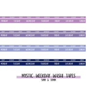 Sunshine Sticker Co - Washi Tape - Mystic Weekday (5mm & 10mm) - Set of 2