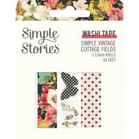 Carpe Diem - Simple Stories - Simple Vintage Cottage Fields Washi Tape - Set of 3