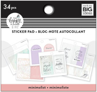 The Happy Planner - Me and My Big Ideas - Tiny Sticker Pad - Minimalist