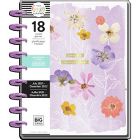 planner happy dated months 2022 2021 vertical classic pressed florals bloom horizontal