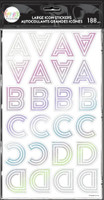 The Happy Planner - Me and My Big Ideas - Art Deco Rainbow Alphabet Stickers