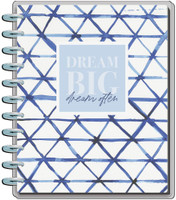 The Happy Planner - Me and My Big Ideas - Big Happy Notes - Indigo Tie Dye (Dot Lined) 