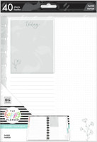 The Happy Planner - Me and My Big Ideas - Classic Filler Paper - Neutral Florals (Full Sheet, Dot Grid, Lined)
