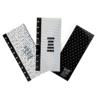 The Happy Planner - Me and My Big Ideas - Classic Black & White Snap In Envelopes - 3 Pack