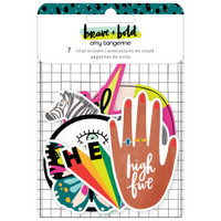 American Crafts - Amy Tangerine - Brave & Bold Vinyl Stickers