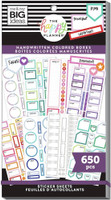 The Happy Planner - Me and My Big Ideas - Value Sticker Book - Handwritten Colored Boxes (#650)