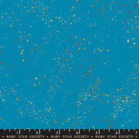 Moda Fabric - Ruby Star Society - Speckled Metallic Bright Blue #RS5027 50M
