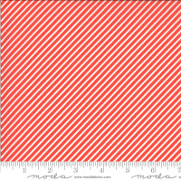 Moda Fabric - Happy Days - Sherri & Chelsi - Stripe Geranium #37604 18