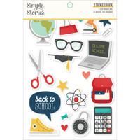 Carpe Diem - Simple Stories - A5 Sticker Book - School Life