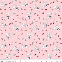 Riley Blake Fabric - Pixie Noel - Tasha Noel - Pink #5252