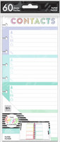 The Happy Planner - Me and My Big Ideas - Classic Half Sheet Filler Paper - Contacts - Rainbow