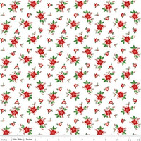 Riley Blake Fabric - Pixie Noel - Tasha Noel - White #5254