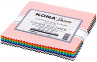 Robert Kaufman Fabric Precuts - Charm Pack - Kona Sheen Collection