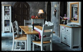 Danube French Grey Dining Set + 6 Chairs