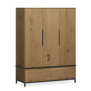 Oak Mill Triple Wardrobe