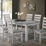 Alicante Dining Set smart top 135cm table With 4 Chairs