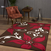 Primrose Choc-Red Rug (120/170 cm)