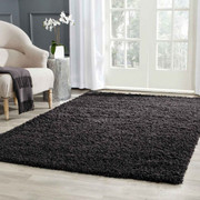 Shaggy Black Rug-80/150 cm