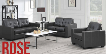 Rose 3+2 Seater-Black