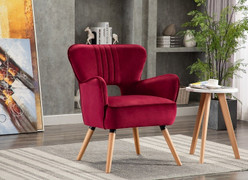 Ruby Occasional Chair-Viola Crimson